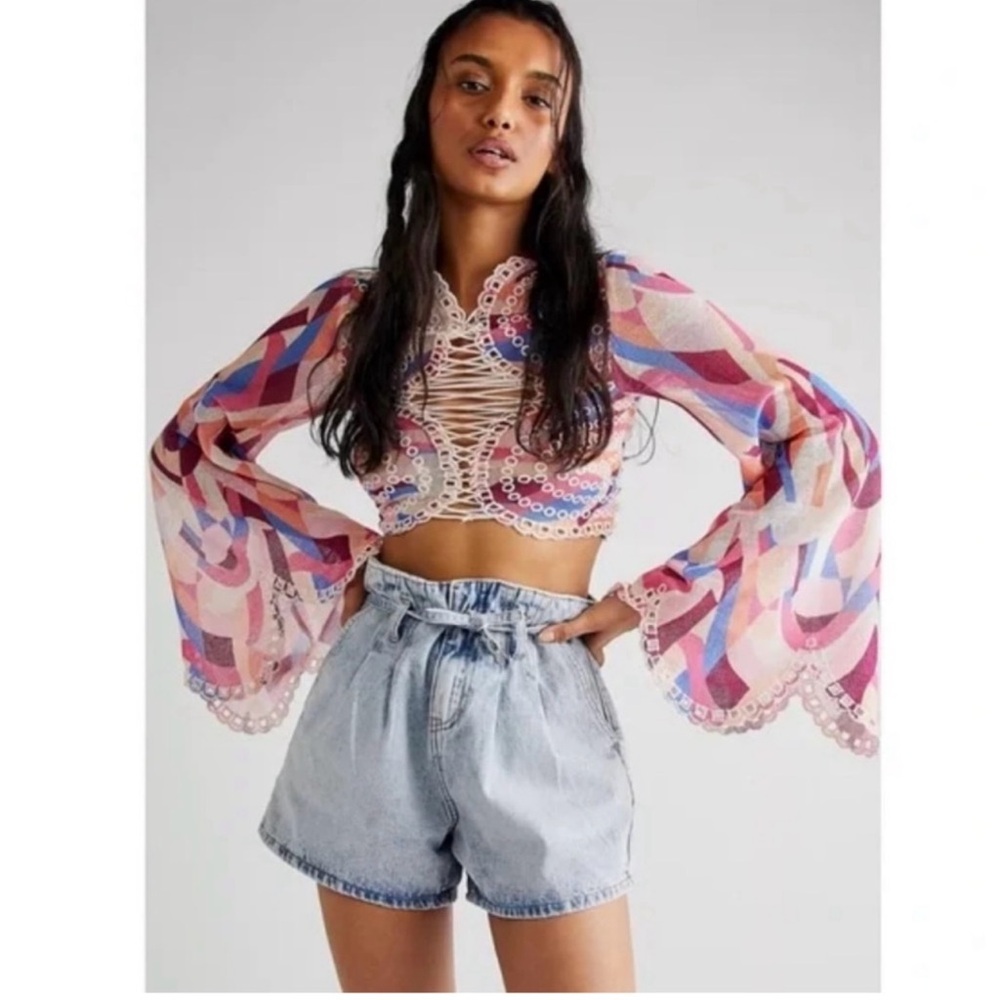 NWOT Free People Eyes on You Top